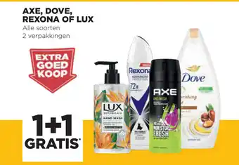 Jumbo Axe, Dove, Rexona Of Lux aanbieding