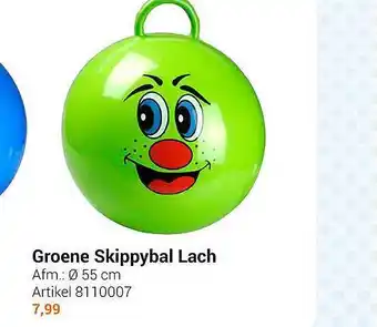 Lobbes Groene skippybal lach aanbieding