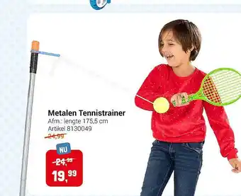 Lobbes Metalen tennistrainer aanbieding