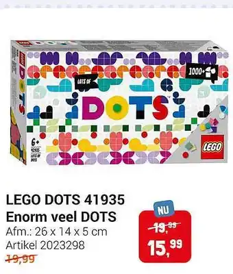 Lobbes Lego dots 41935 enorm veel dots aanbieding