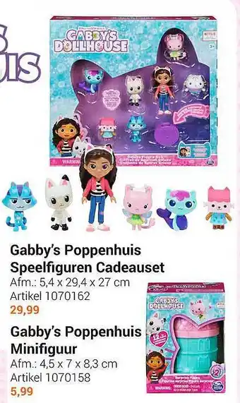 Lobbes Gabby's poppenhuis speelfiguren cadeauset of gabby's poppenhuis minifiguur aanbieding