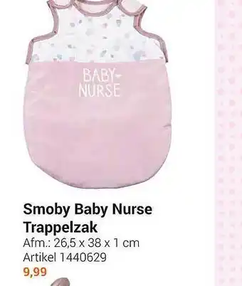 Lobbes Smoby baby nurse trappelzak aanbieding