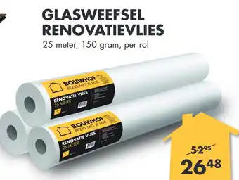 Bouwhof Glasweefsel renovatievlies aanbieding