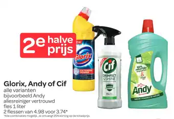 Spar G&O Glorix, Andy of Cif aanbieding