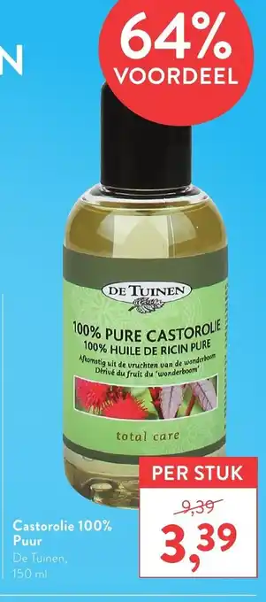 Holland & Barrett De Tuinen Castorolie 100% Puur 150ml aanbieding