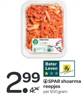 Spar SPAR shoarma reepjes aanbieding