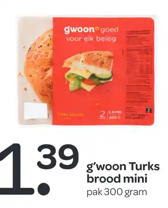 Spar g'woon Turks brood mini aanbieding