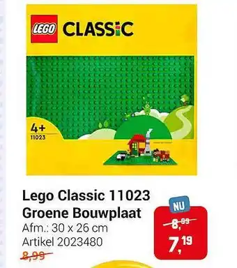 Lobbes Lego classic 11023 groene bouwplaat aanbieding