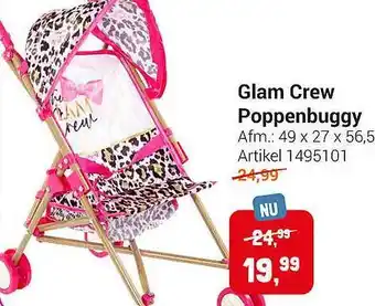 Lobbes Glam crew poppenbuggy aanbieding