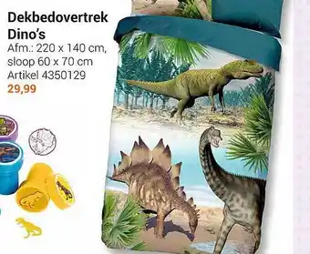 Lobbes Dekbedovertrek dino's aanbieding