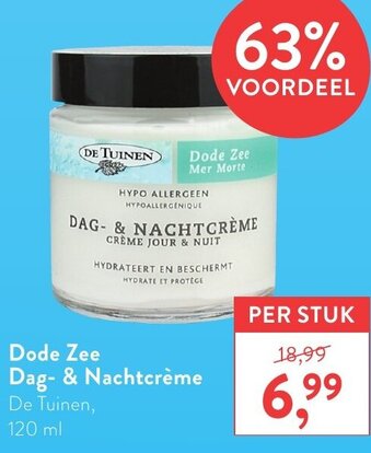 Holland & Barrett De Tuinen Dode Zee Dag- & Nachtcreme 120ml aanbieding