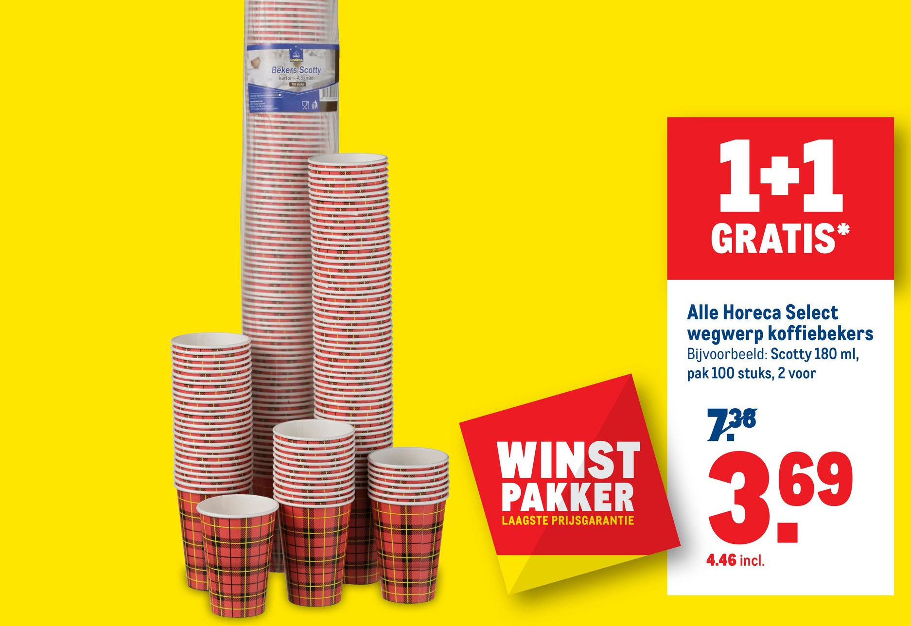 Alle Horeca Select wegwerp koffiebekers aanbieding bij Makro