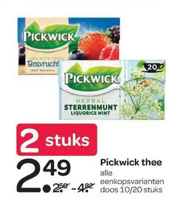 Spar Pickwick Thee aanbieding