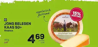 Ekoplaza Jong Belegen Kaas 50+ Ekoplaza 15% Korting aanbieding