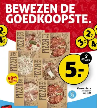 Hoogvliet Verse Pizza 50% Korting aanbieding