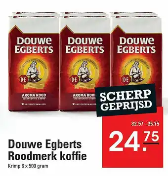 Sligro Douwe Egebrts Roodmerk Koffie aanbieding