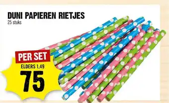 Dirck 3 Duni Papieren Rietjes aanbieding