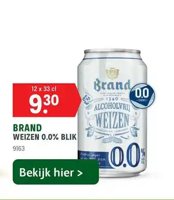 Sligro Brand Weizen 0.0% Blik aanbieding