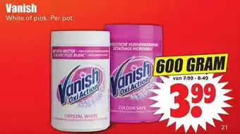 Dirk Vanish White Of Pink aanbieding