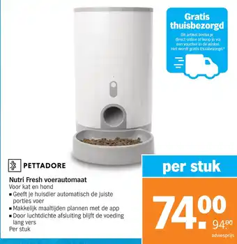 Albert Heijn Nutri fresh voerautomaat voor kat en hond aanbieding