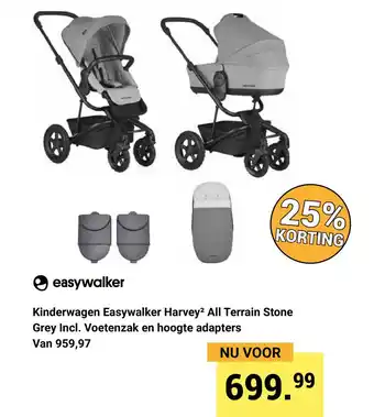 Van Asten BabySuperstore Kinderwagen easywalker harvey² all terrain stone aanbieding