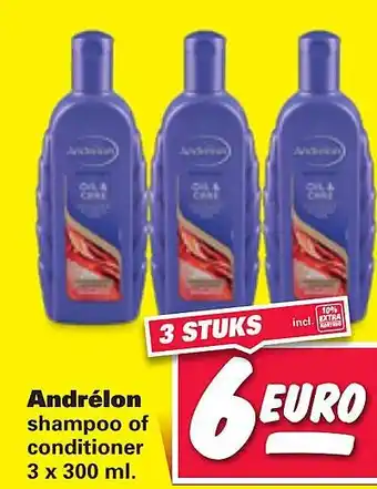 Nettorama Andrélon 3 x 300 ml aanbieding