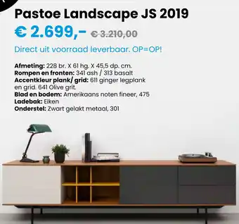 Jan van Beek Pastoe Landscape JS 2019 aanbieding