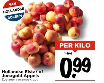 Vomar Voordeelmarkt Hollandse elstar of jonagold appels zoetzuur van smaak aanbieding