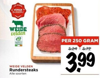 Vomar Voordeelmarkt Rundersteaks aanbieding