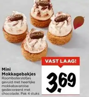 Vomar Voordeelmarkt Mini mokkagebakjes aanbieding