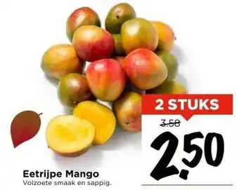 Vomar Voordeelmarkt Eetrijpe mango volzoete smaak en sappig. aanbieding