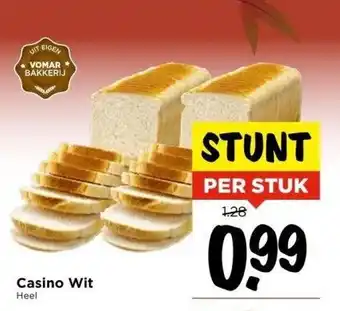 Vomar Voordeelmarkt Casino wit aanbieding