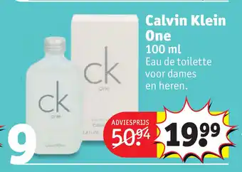 Kruidvat Calvin klein one 100 ml aanbieding