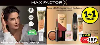 Kruidvat Keuze uit het hele assortiment max factor. aanbieding