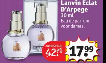 Kruidvat Lanvin eclat d'arpege aanbieding