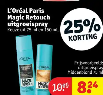 Kruidvat L'oréal paris magic retouch uitgroeispray aanbieding