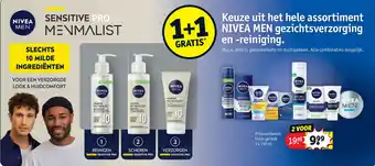 Kruidvat Keuze uit het hele assortiment nivea men gezichtsverzorging en -reiniging. aanbieding