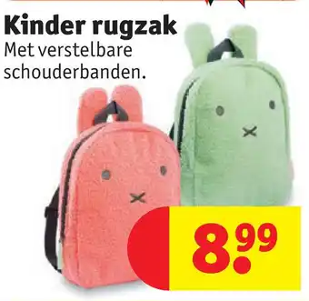 Kruidvat Kinder rugzak aanbieding