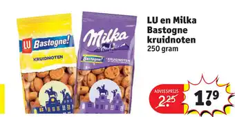 Kruidvat Lu en milka bastogne kruidnoten 250 gram aanbieding