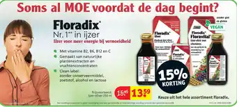 Kruidvat Keuze uit het hele assortiment floradix. aanbieding