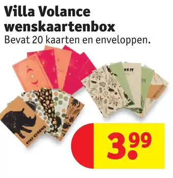 Kruidvat Villa volance wenskaartenbox aanbieding