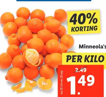 Lidl Minneola's aanbieding