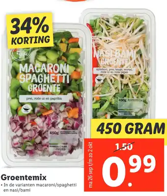 Lidl Groentemix aanbieding