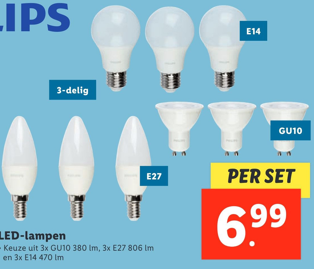 Ledlampen aanbieding bij Lidl