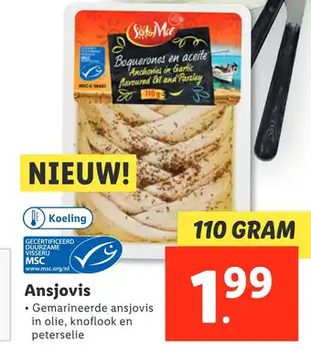 Lidl Ansjovis aanbieding