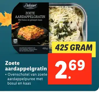 Lidl Zoete aardappelgratin aanbieding