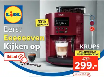 Lidl Volautomaat espressomachine aanbieding