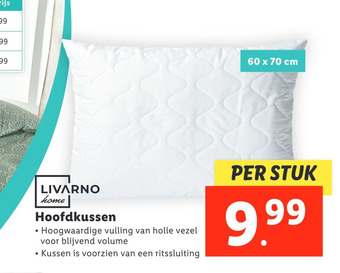 Lidl Hoofdkussen aanbieding