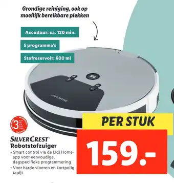 Lidl Silvercrestⓡ robotstofzuiger aanbieding