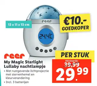 Lidl My magic starlight lullaby nachtlampje aanbieding